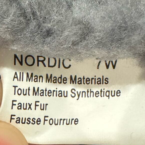 NEW Deer Stags Nordic Plaid Slippers Faux Shearling Check Men’s 7 Women’s 9 - Picture 4 of 7